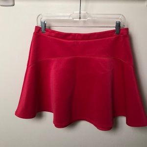 Hot pink neoprene circle skirt